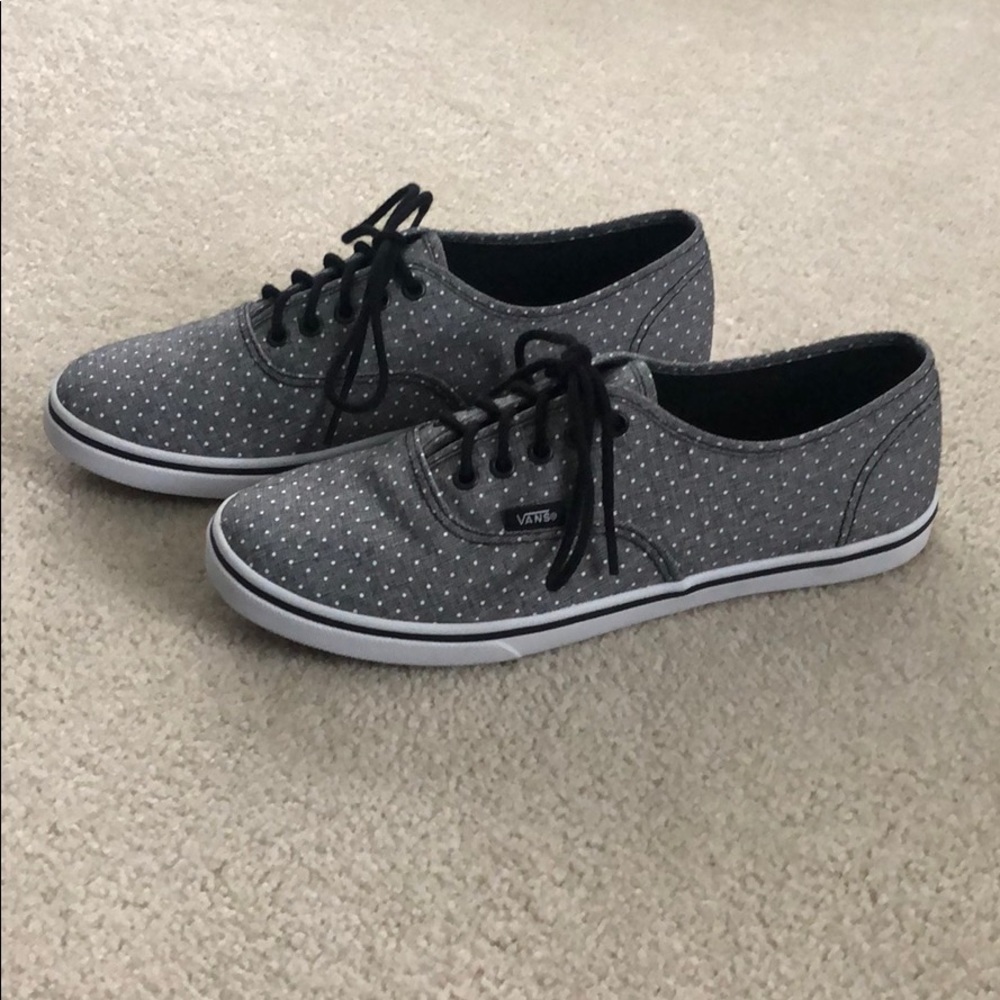 Vans Gray Polka Dot Sneakers